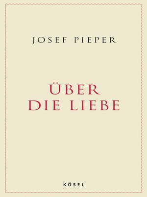 cover image of Über die Liebe